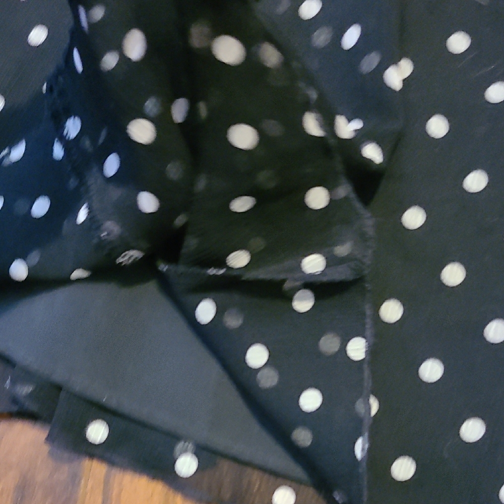 Liz & Co Black and White Asymmetrical A-Line Midi Skirt - Picture 6 of 7
